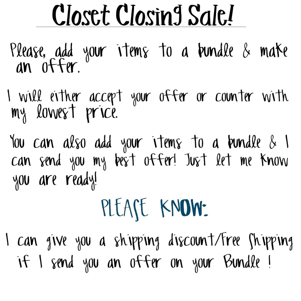 Add items to Bundle & make Offer! Save $$!